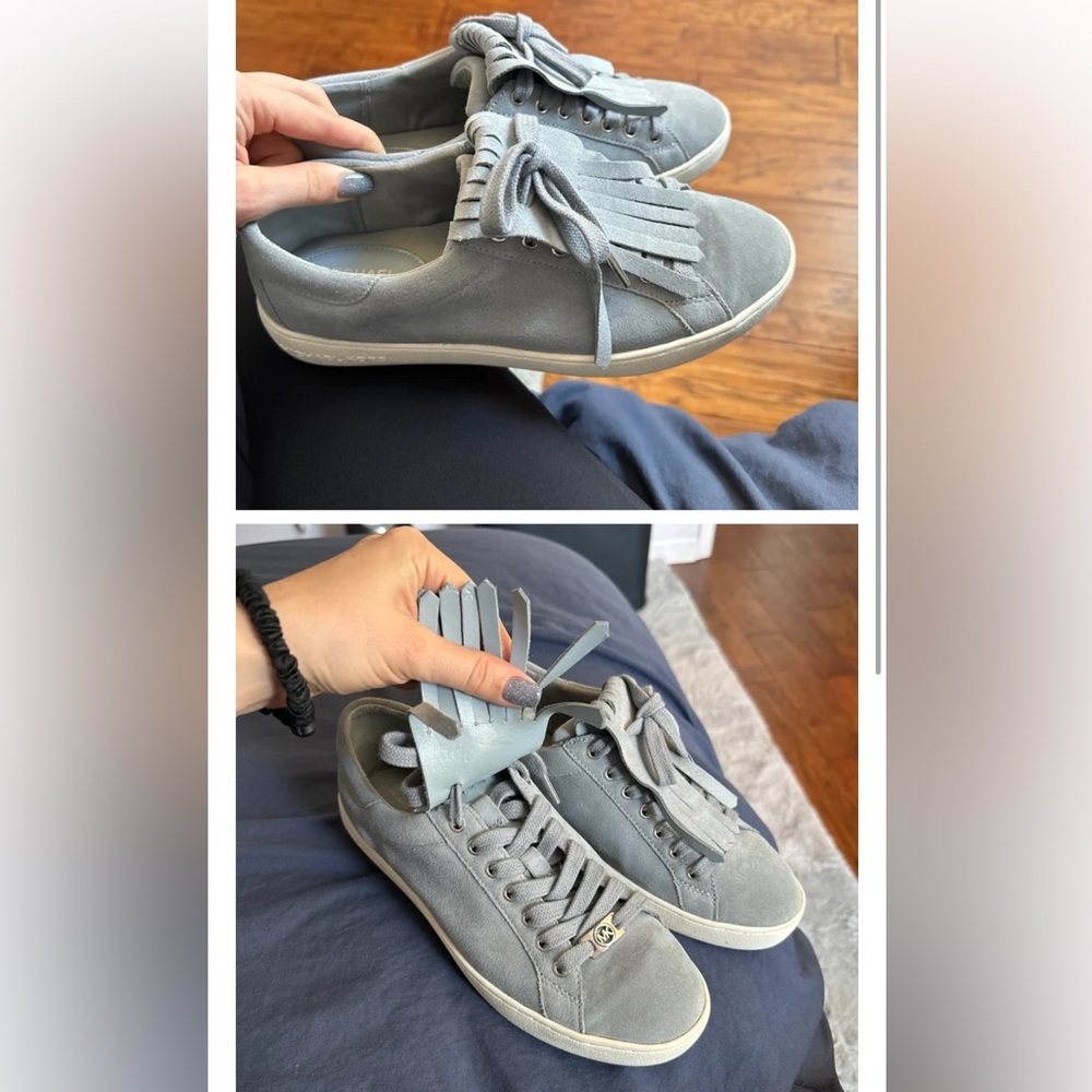 Michael Kors sneakers suede with detachable tassels 8.5